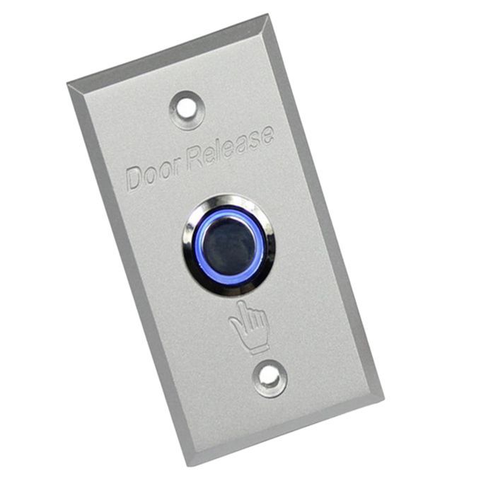 NO/COM Alloy Release Access Control Exit Push Button Door Open LED