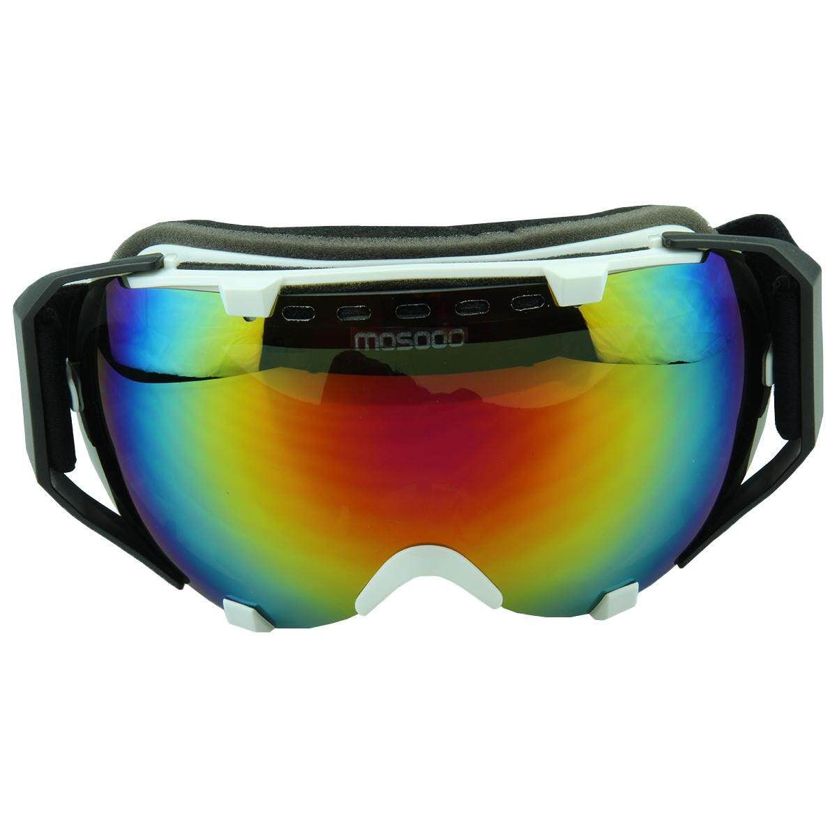 Mosodo Skiing Snowboard Adult Anti-fog UV Snow Ski Spherical Dual Lense White Box (msd72-w02)