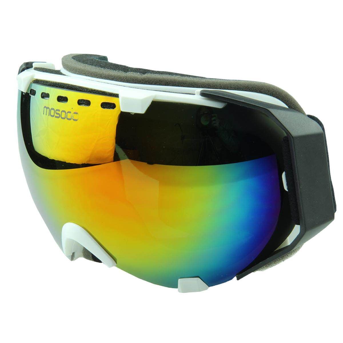 Mosodo Skiing Snowboard Adult Anti-fog UV Snow Ski Spherical Dual Lense White Box (msd72-w02)