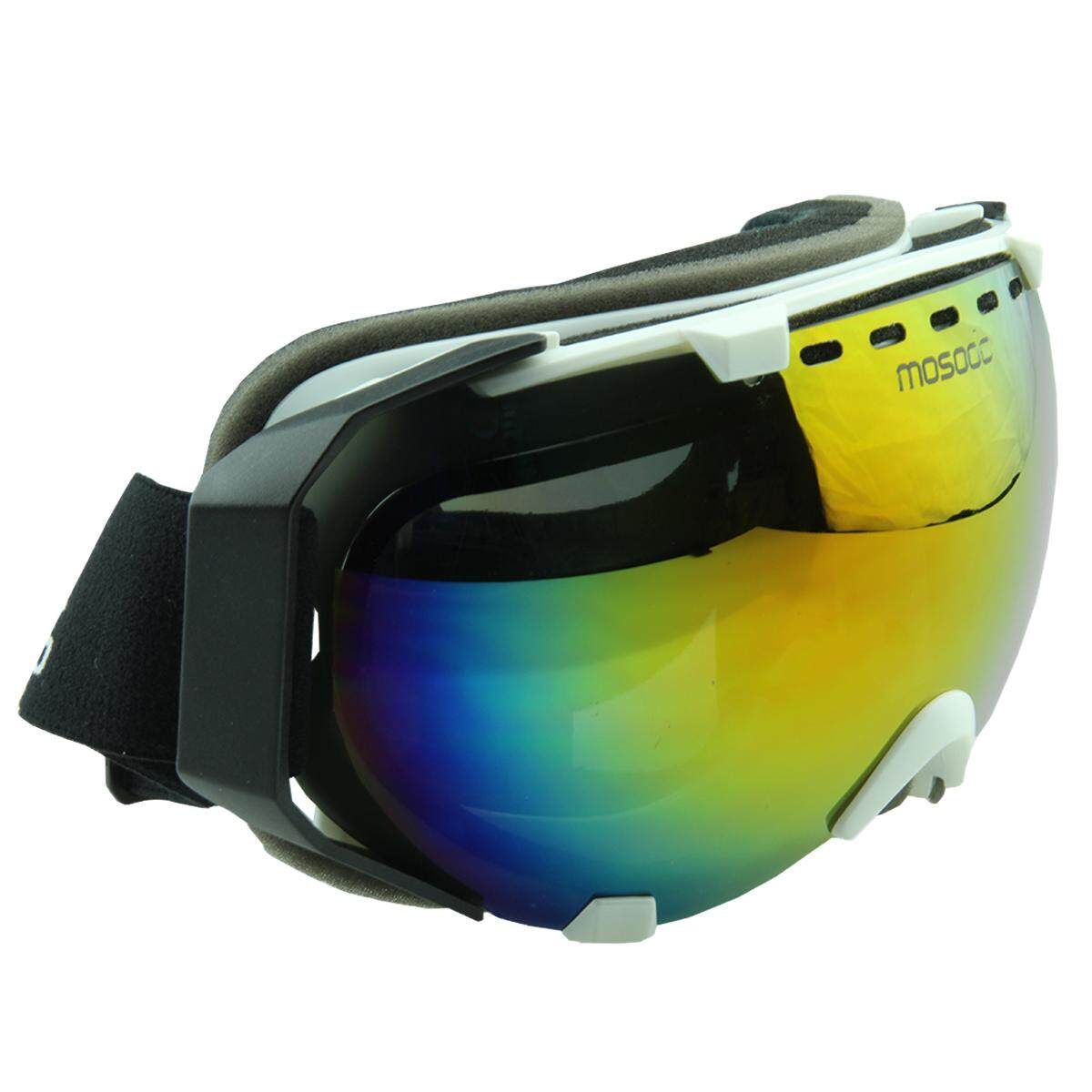 Mosodo Skiing Snowboard Adult Anti-fog UV Snow Ski Spherical Dual Lense White Box (msd72-w02)