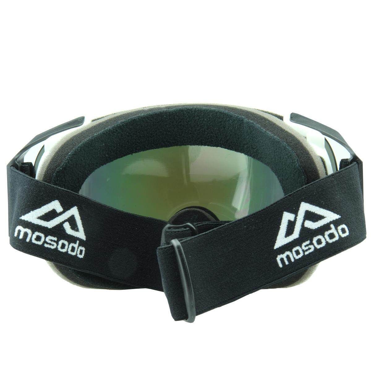 Mosodo Skiing Snowboard Adult Anti-fog UV Snow Ski Spherical Dual Lense White Box (msd72-w02)
