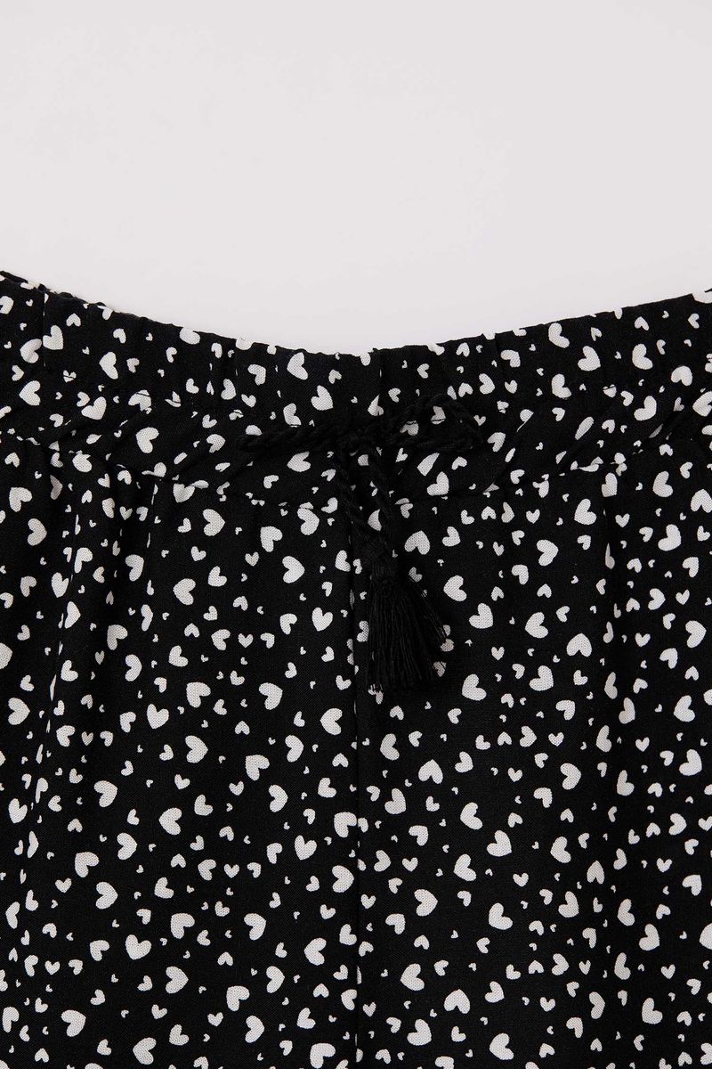 Girl Casual Relax Fit Woven Short - Black