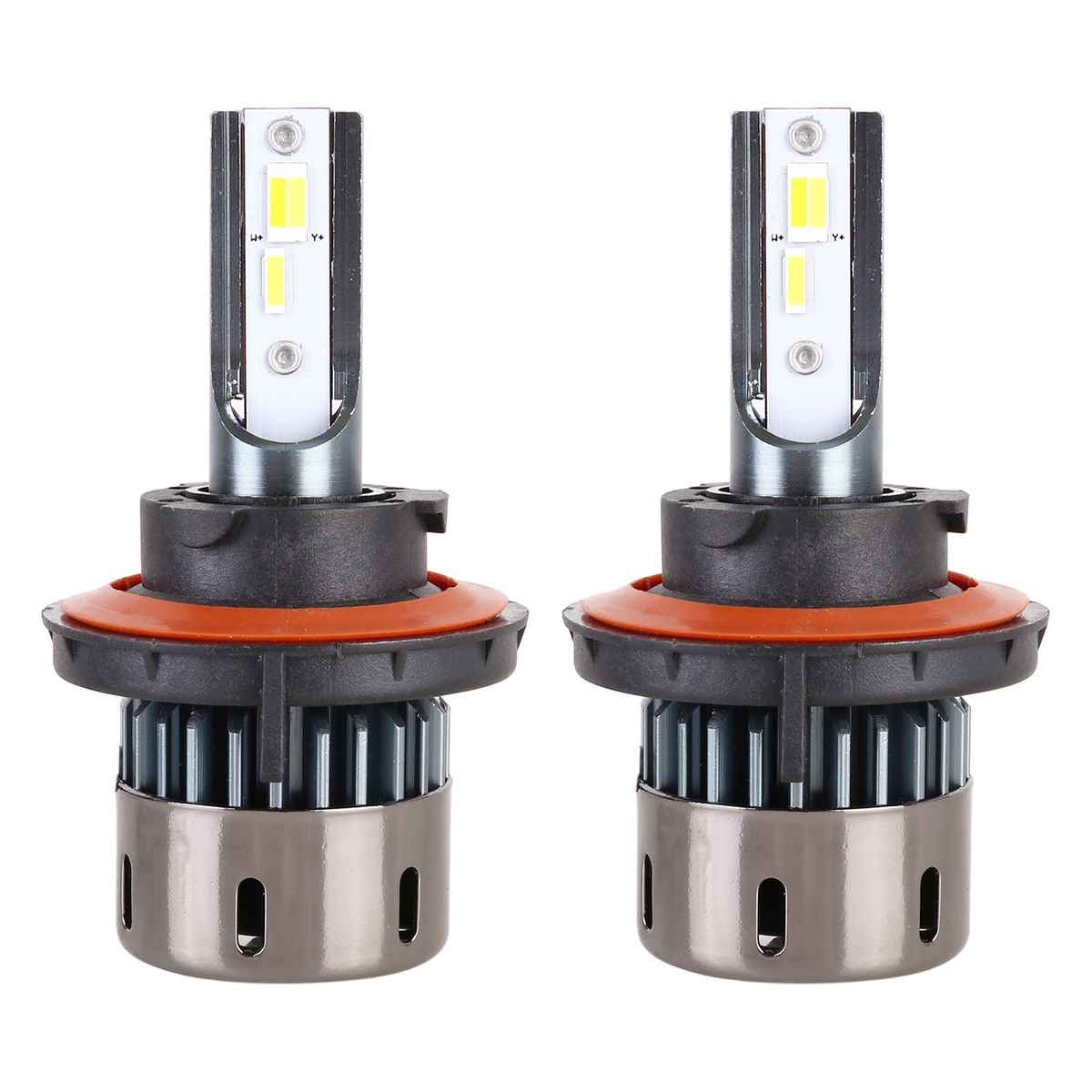 1 Pair H13 Car LED SMD-1860 Tricolor Headlight