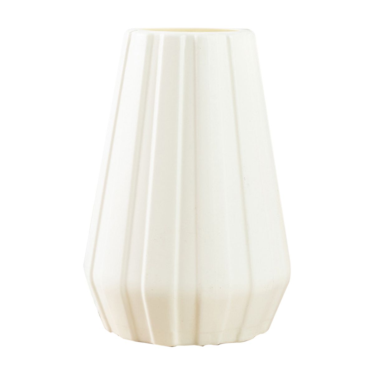 Flower Vase Eco-friendly Large Capacity Plastic-White
