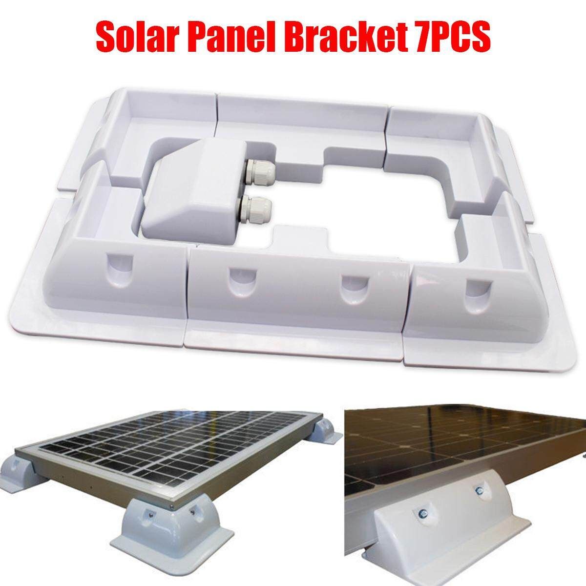 7pcs Solar Panel Corner Cable Mounting Bracket Kit Caravan Boat RV Vehicle Roof Mount