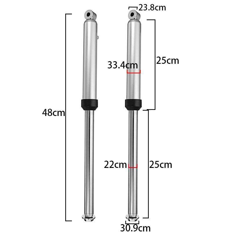 2pcs/set Leg Fork Set Assembly Front Forks Shocks For Yamaha PW50 1981-2015 PW Piwi Peewee PY 50. PY50 Bike Motorcycle Part