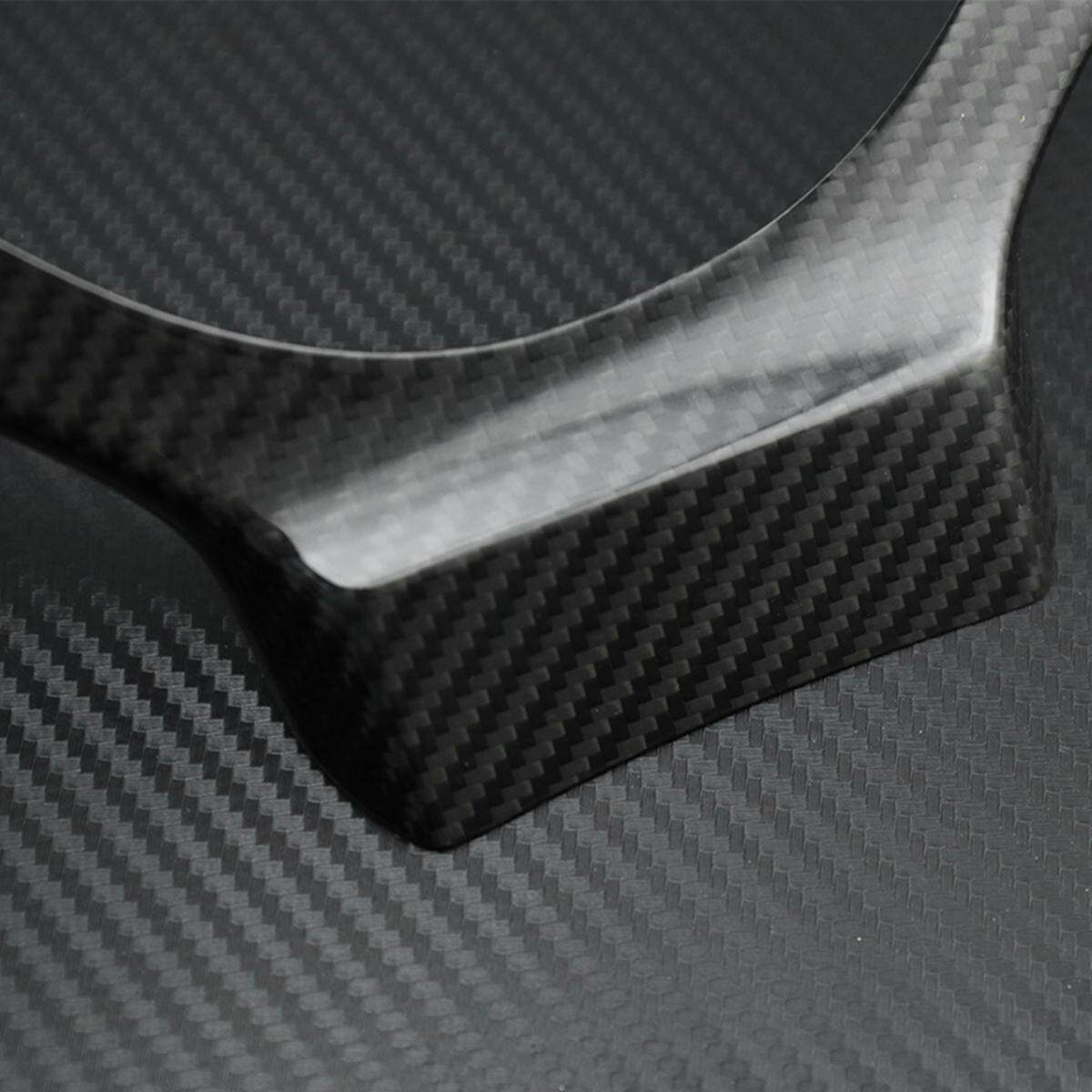 FOR 2014-2017 LEXUS IS250/350/200T CARBON FIBER STEERING WHEEL ADD-ON TRIM COVER