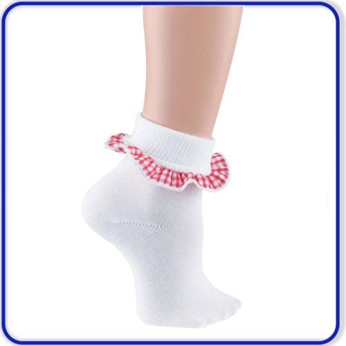 Girls Cotton Rich 3 Pack Frill Trim Socks