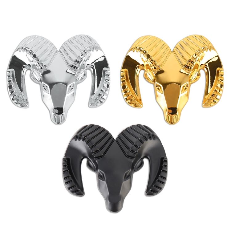Bull Pattern Car Metal Body Decorative Sticker, Size : L