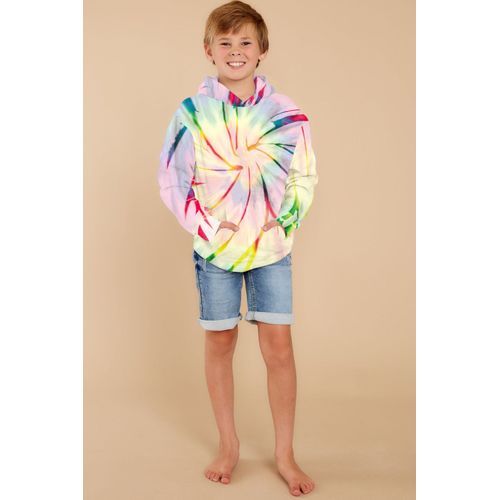 Children's Tie-Dye Hooded Sweatshirt---TWQH004