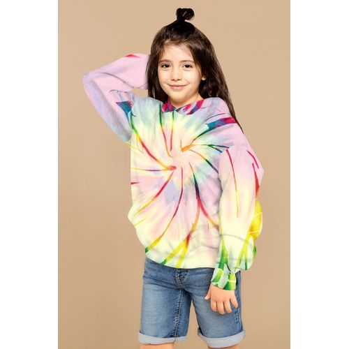 Children's Tie-Dye Hooded Sweatshirt---TWQH004