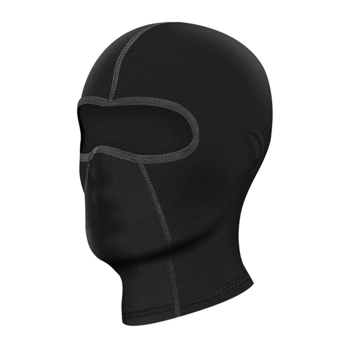 Dustproof Balaclava Mask Hot Weather Full Face Cover Black 11.8x6.7in