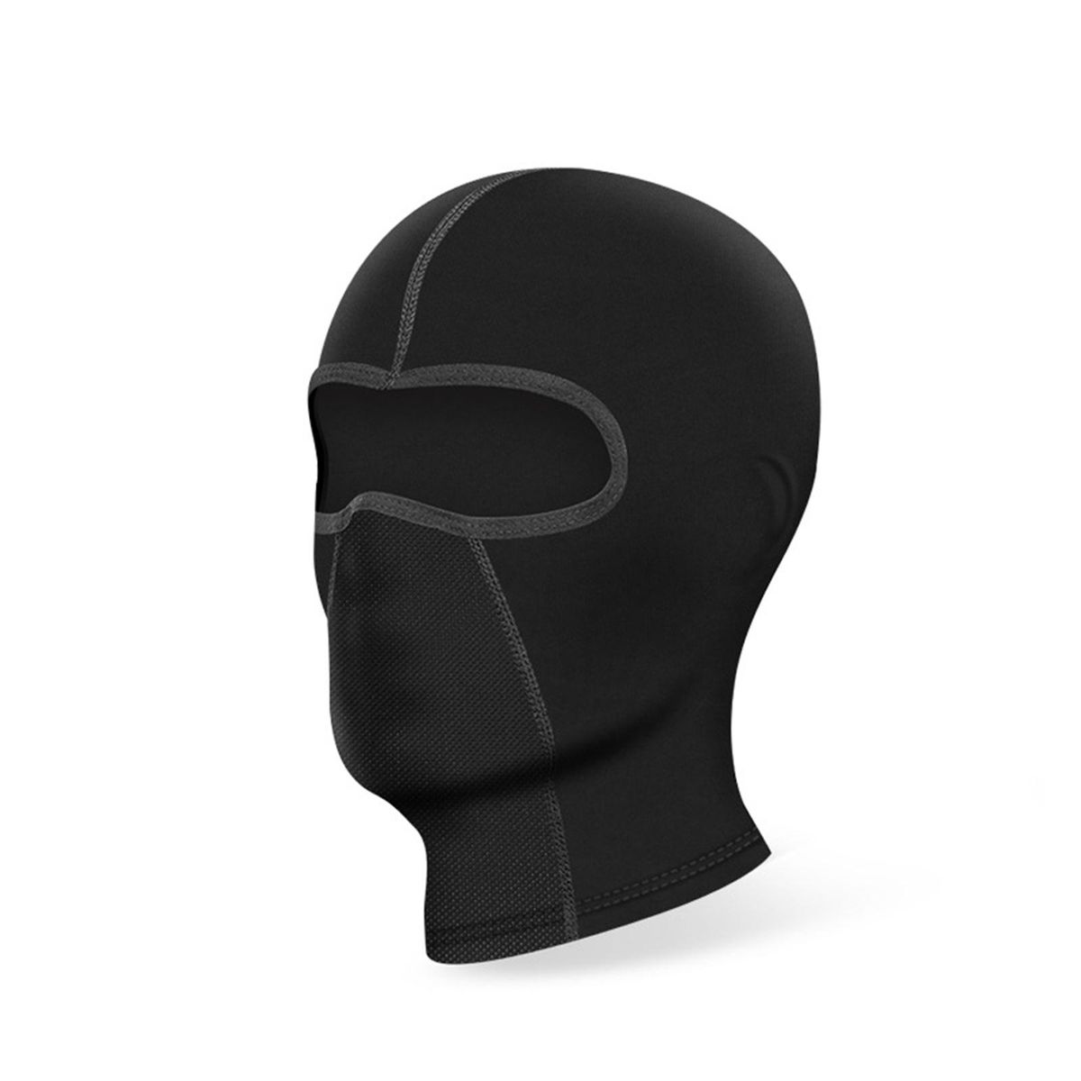 Dustproof Balaclava Mask Hot Weather Full Face Cover Black 11.8x6.7in