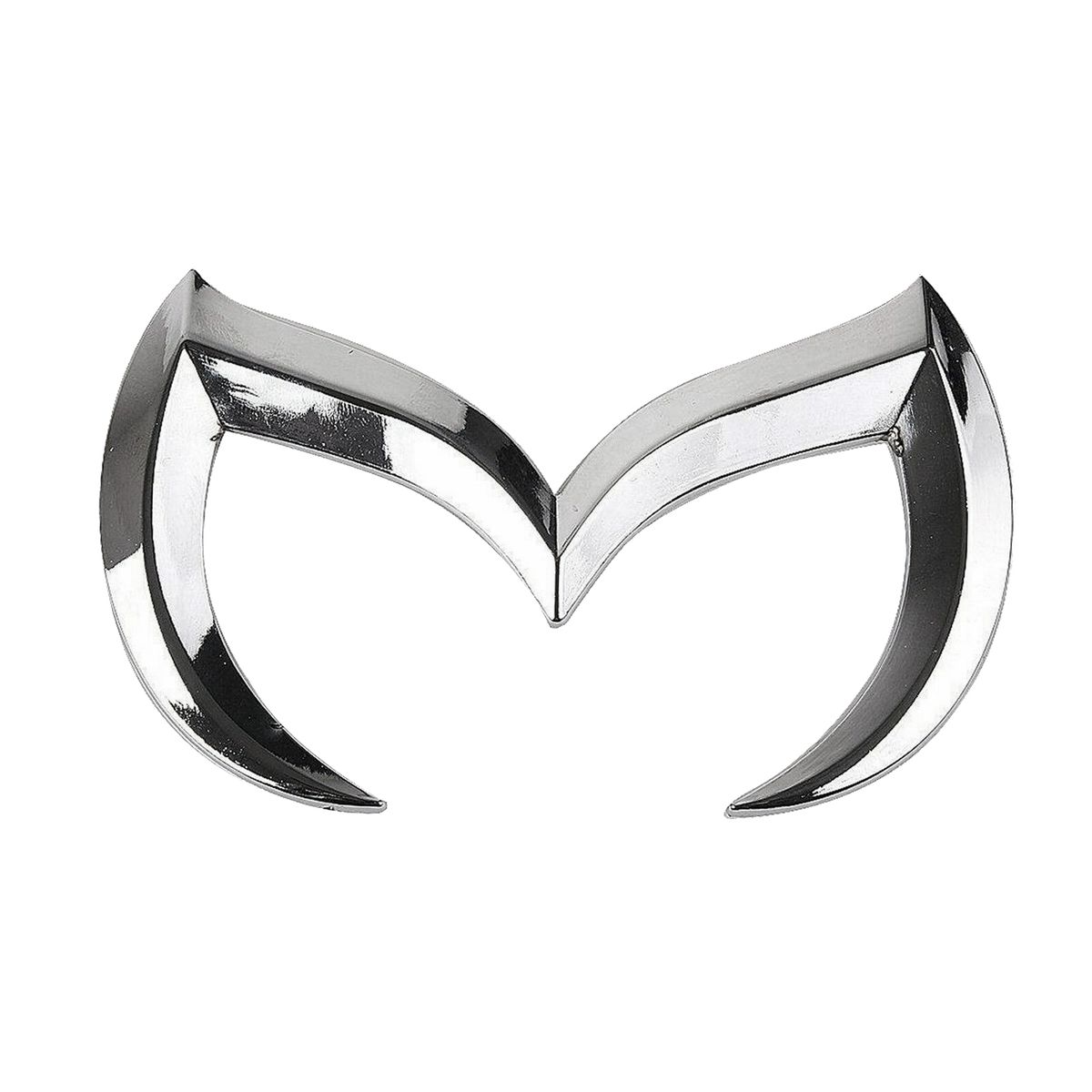Silver Evil M Logo Emblem Badge Decal For Mazda All Model