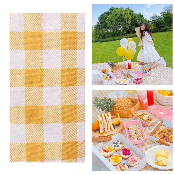 Picnic Blankets Waterproof Foldable Extra Large Yellow