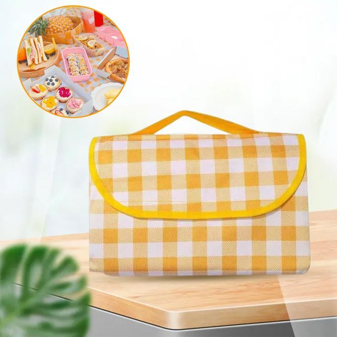 Picnic Blankets Waterproof Foldable Extra Large Yellow