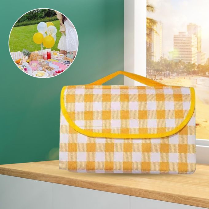 Picnic Blankets Waterproof Foldable Extra Large Yellow