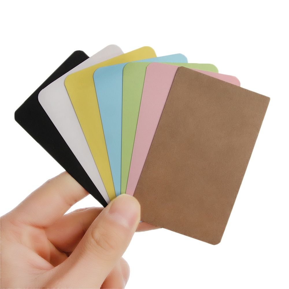100PCS Blank Word Cards Boxed Message Note Kraft Paper