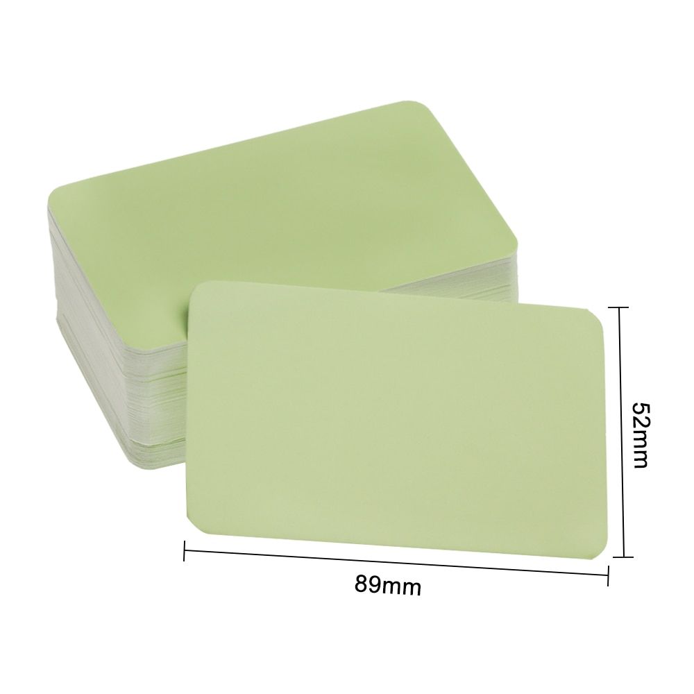 100PCS Blank Word Cards Boxed Message Note Kraft Paper