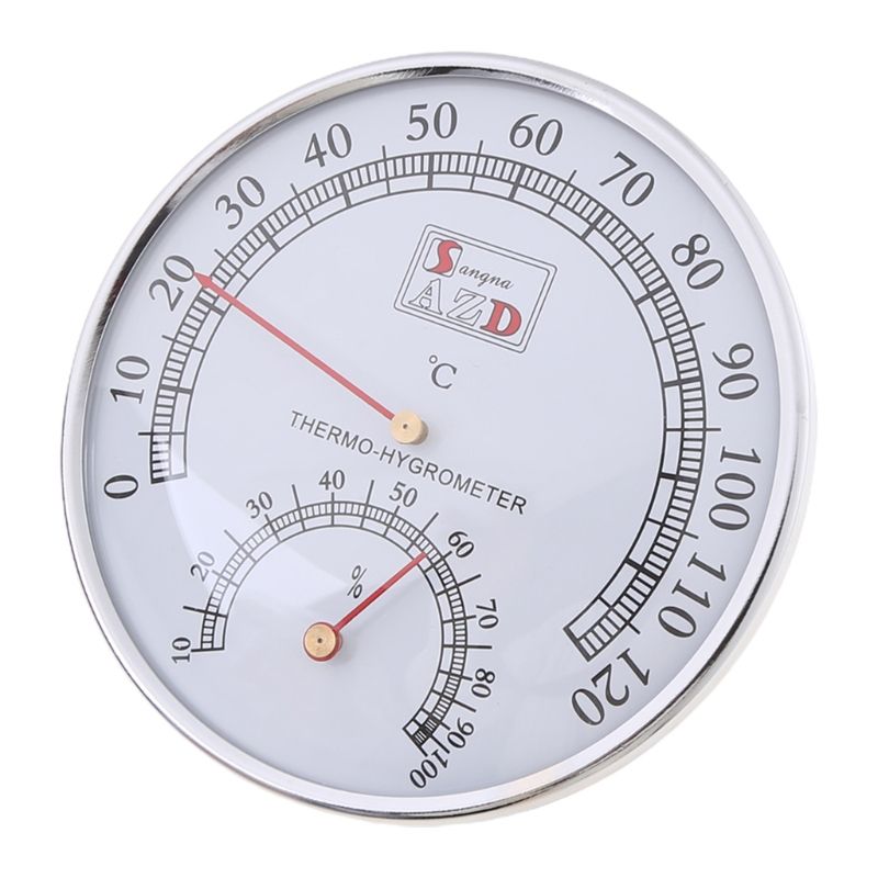 Sauna Thermometer Metal Case Steam Sauna Room Thermometer Hygrometer Bath And Sauna Indoor Outdoor Used Dropship