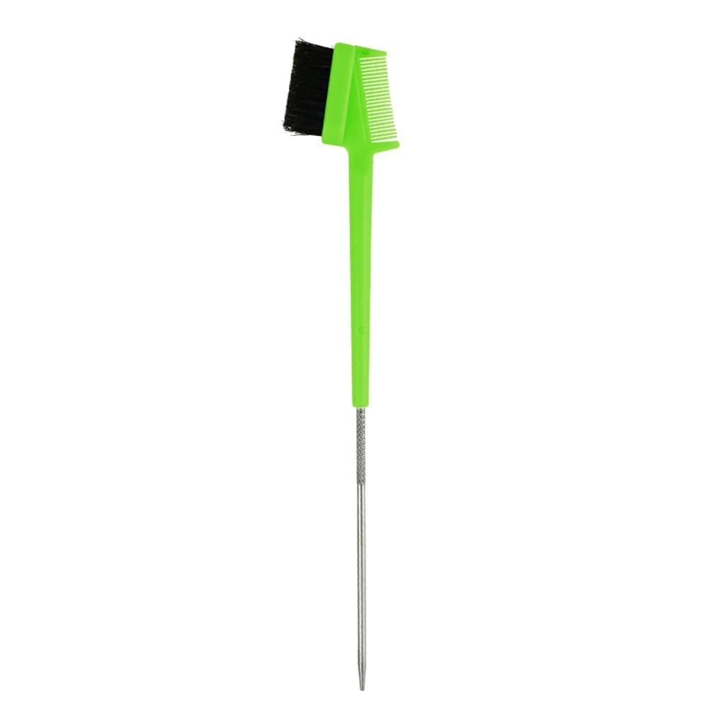 Edge Control Brush Double Sided Comb Hair  Smooth And Eyebrow Green