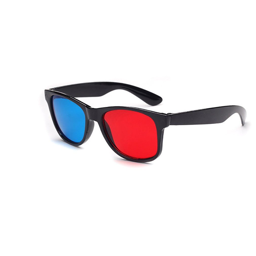 Universal 3D Glasses TV Movie Dimensional Anaglyph Video Frame 3D Glasses-blue&red