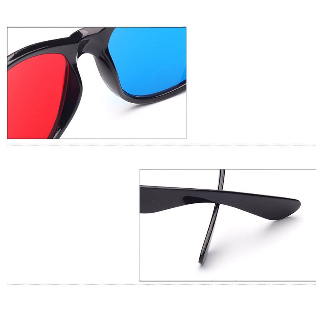 Universal 3D Glasses TV Movie Dimensional Anaglyph Video Frame 3D Glasses-blue&red