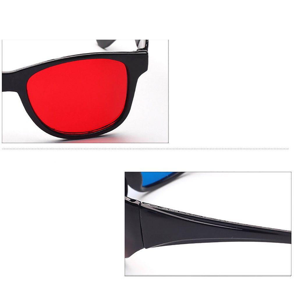 Universal 3D Glasses TV Movie Dimensional Anaglyph Video Frame 3D Glasses-blue&red