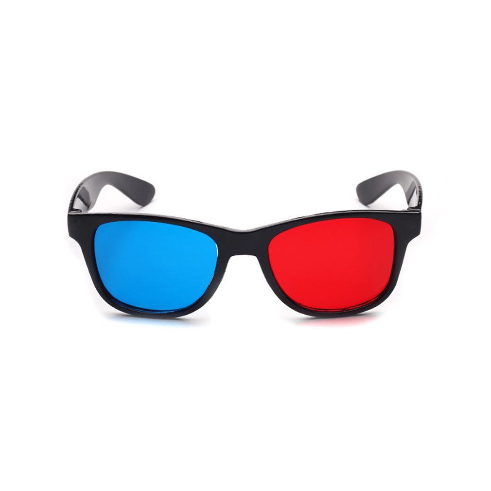 Universal 3D Glasses TV Movie Dimensional Anaglyph Video Frame 3D Glasses-blue&red