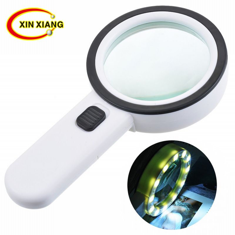 30x Double-layer Optical Glass Lens With LED Light Magnifying Glass