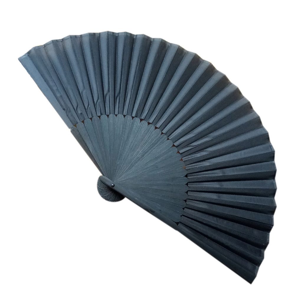Silk Dance Performance Party Fan Held Wedding Folding Black Hand 2020 Chinese Fan Plain Style Black NEW Key Fan Low Silk Pattern