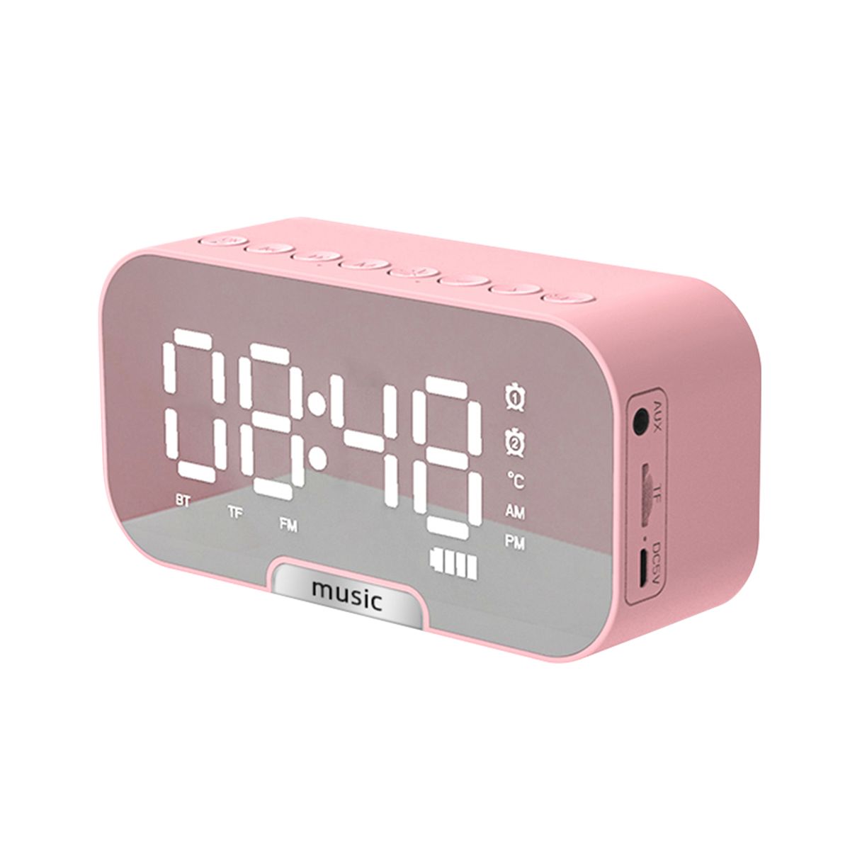 Digital Alarm Clock With BT Speaker & FM Radio & Temperature