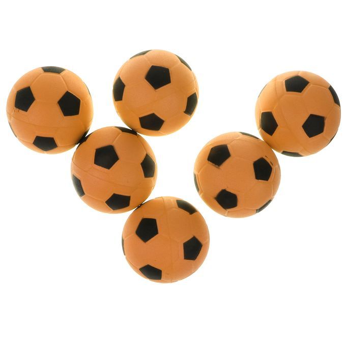 6 Pieces 24 Mini EVA Football Sports Balls Kids Indoor Orange