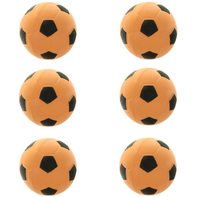 6 Pieces 24 Mini EVA Football Sports Balls Kids Indoor Orange