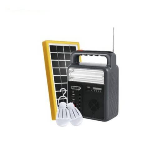 6v Solar Lighting Kit Phone Charging /radio/ 2 Bulbs