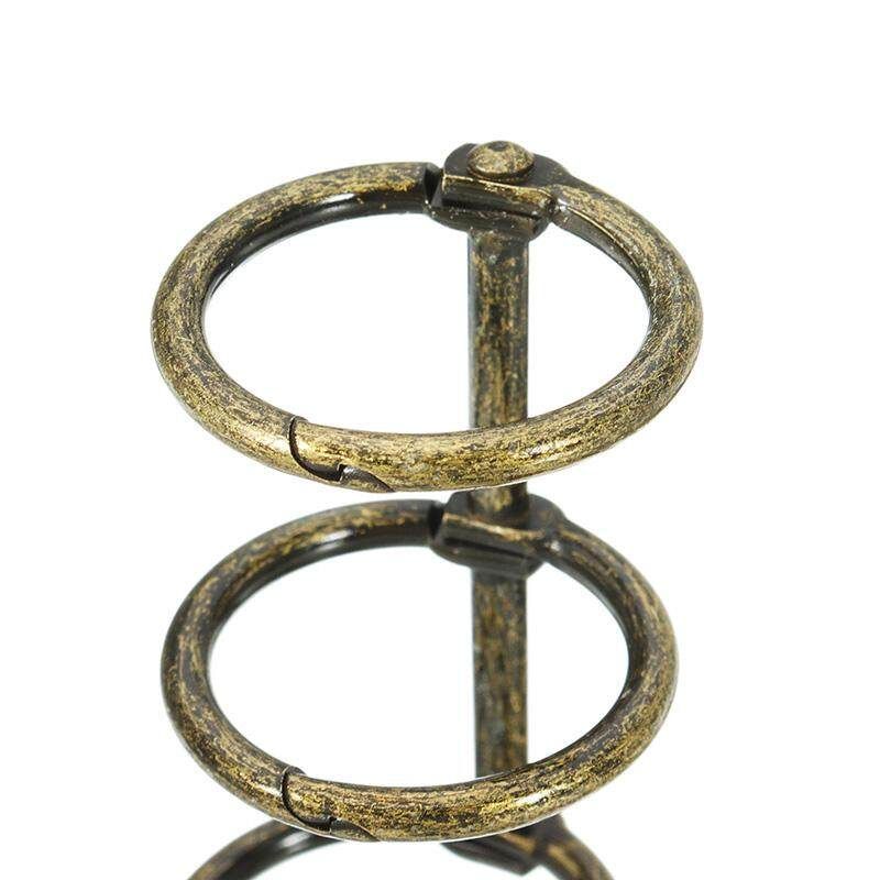 A5 A6 Metal Spiral Binder Clip Stainless Steel Binder File Folder Clip Ring Binder Clip Iron Clip Bronze