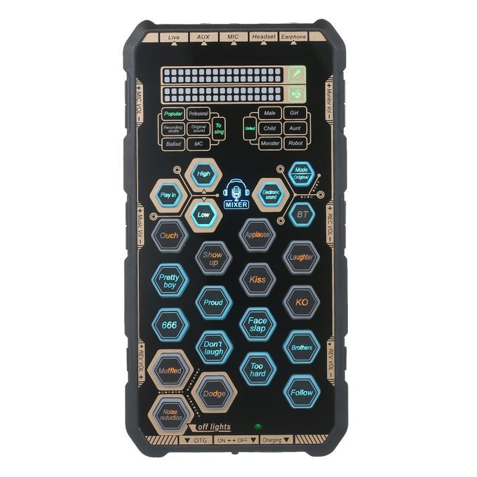 Live Sound Card Handheld Outdoor Portable DSP Sound Card