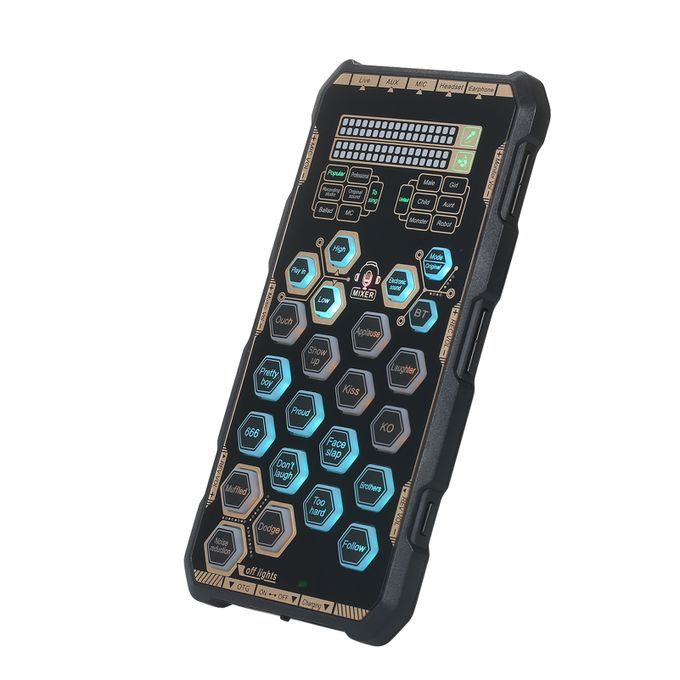Live Sound Card Handheld Outdoor Portable DSP Sound Card