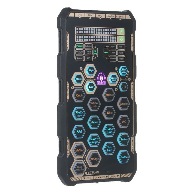 Live Sound Card Handheld Outdoor Portable DSP Sound Card