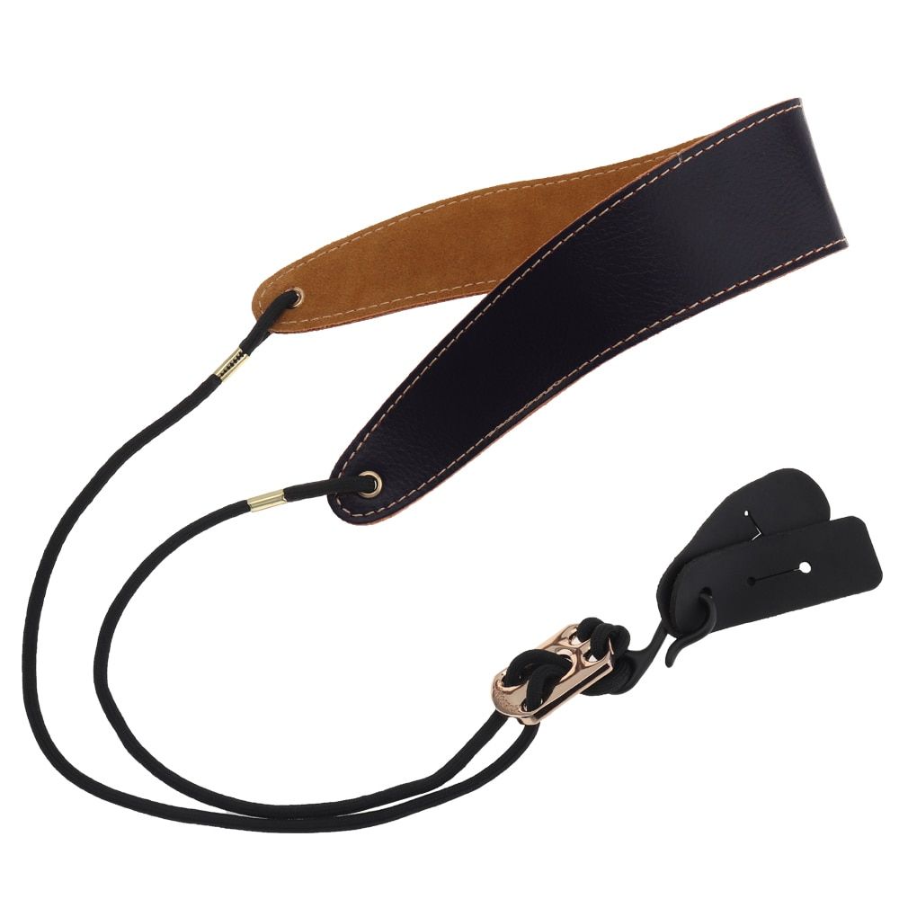 Neck Genuine Strap Saxophone Leather Clarinet Adjustable