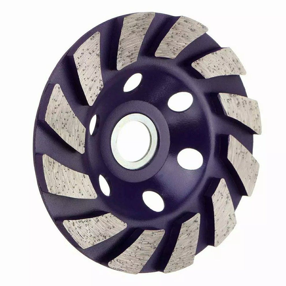 Diamond Grinding Wheel Dis  Bowl Shape Grinding  Up  On Rete Granite  -purple