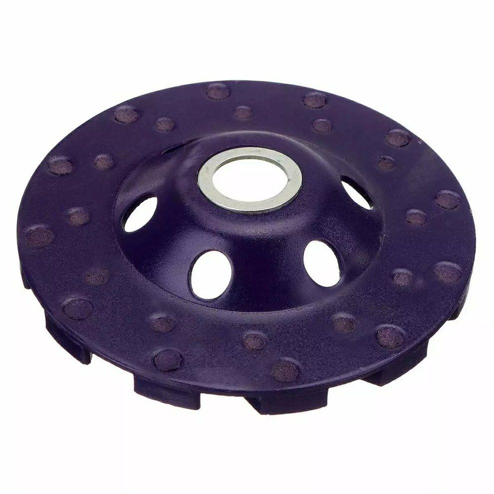 Diamond Grinding Wheel Dis  Bowl Shape Grinding  Up  On Rete Granite  -purple