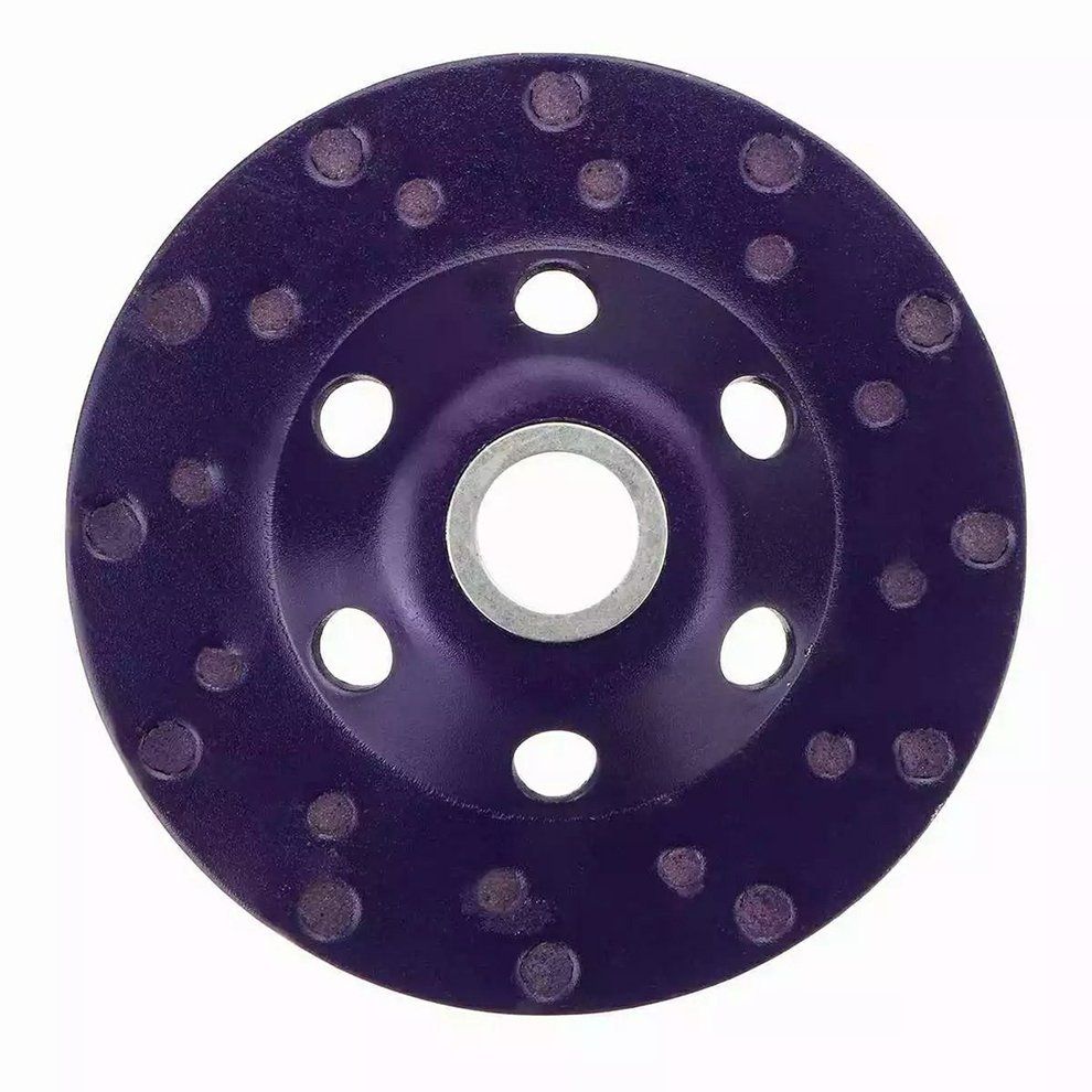 Diamond Grinding Wheel Dis  Bowl Shape Grinding  Up  On Rete Granite  -purple