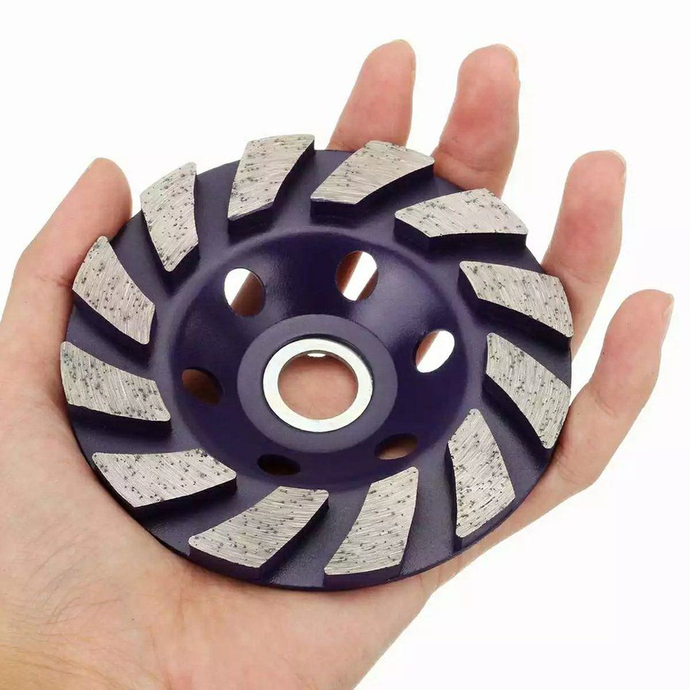 Diamond Grinding Wheel Dis  Bowl Shape Grinding  Up  On Rete Granite  -purple