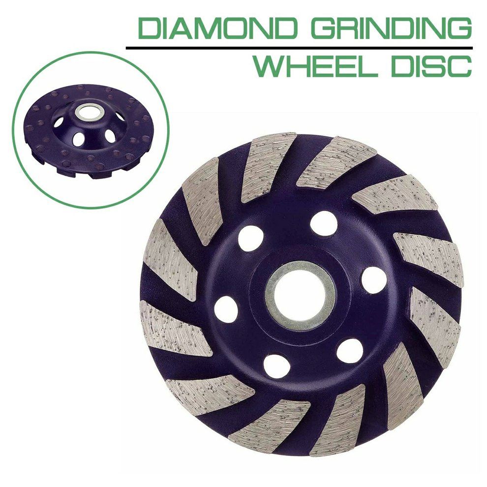 Diamond Grinding Wheel Dis  Bowl Shape Grinding  Up  On Rete Granite  -purple
