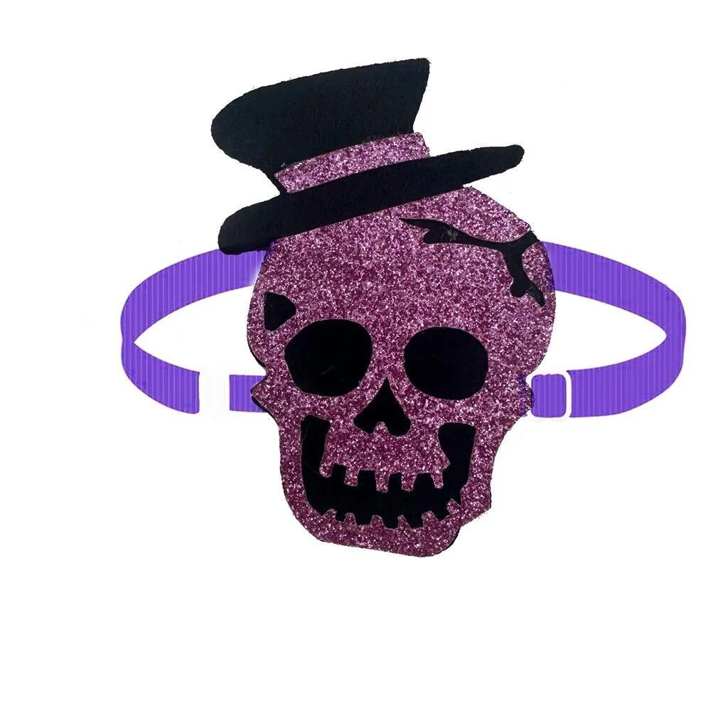 10pcs Dog Bow Tie Spider Skull Halloween Grooming Dog Cat Bowtie Pet Supplies Adjustable Dog Collar Accessories for Small Dog
