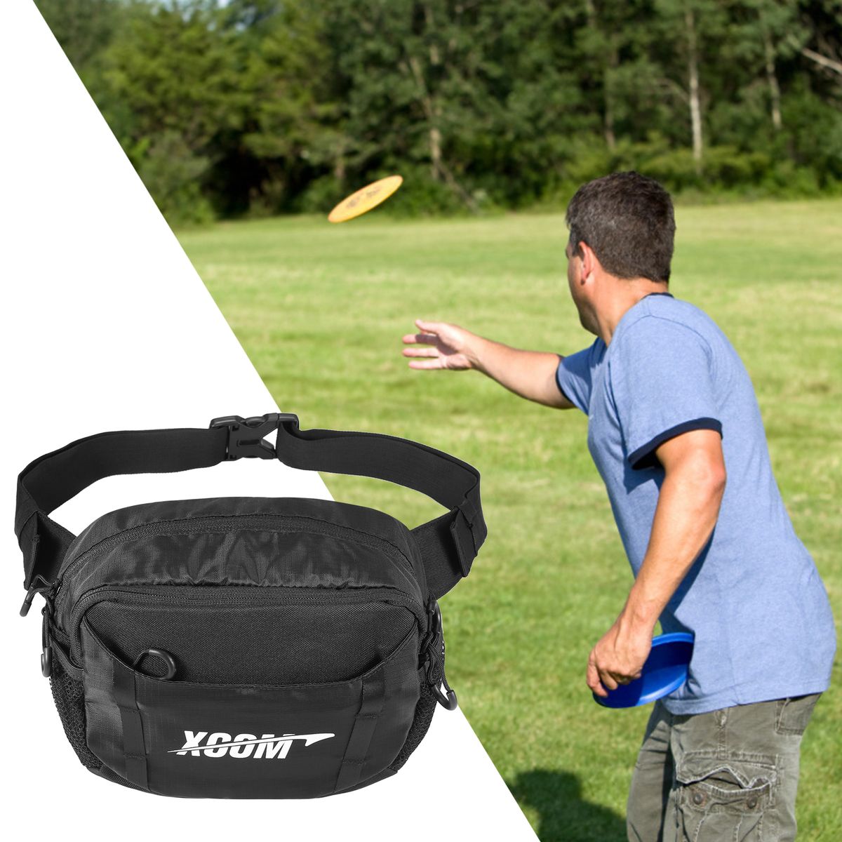 Disc Golf Bag Adjustable Disc Holder Waist Pack Fits Up To 5