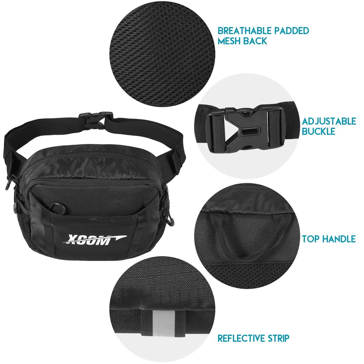 Disc Golf Bag Adjustable Disc Holder Waist Pack Fits Up To 5
