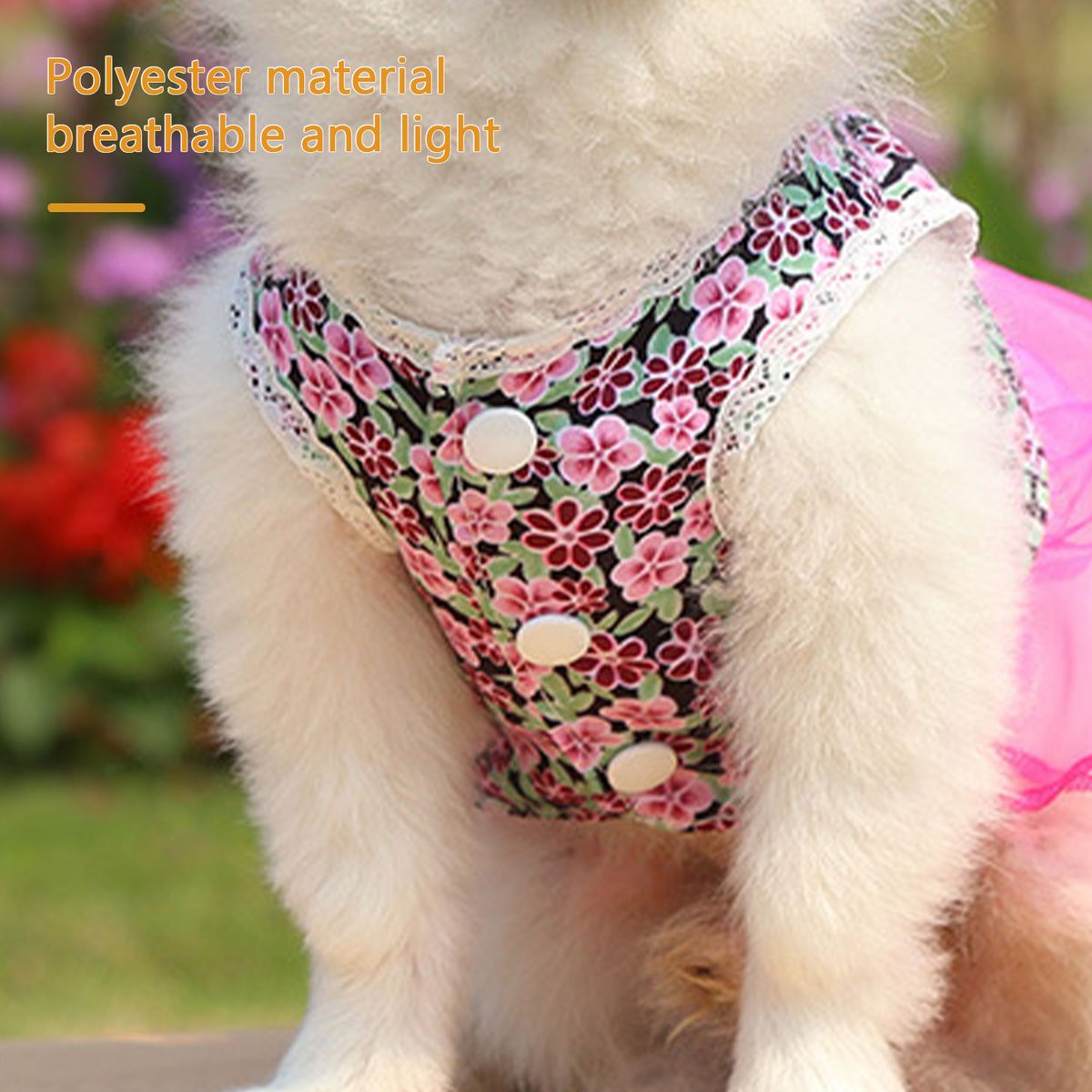 Dog Dress Dog Skirt Dog Floral Skirt Elegant Summer Dress