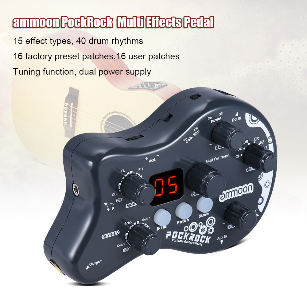 PockRock Guitar Multi-effects Processor Effect Pedal